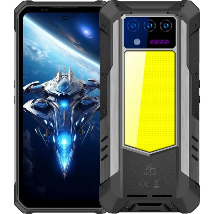 Oukitel WP100 5G, 12+512GB, Laser Rangefinder, Camping Light, 33000mAh, 6.8, 66W Fast Charge Android 14, Black