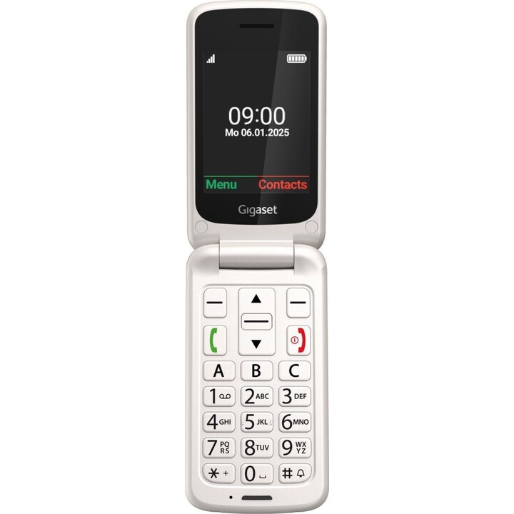 Gigaset GL595 7.11 cm (2.8") 114 g White Telephone for Seniors