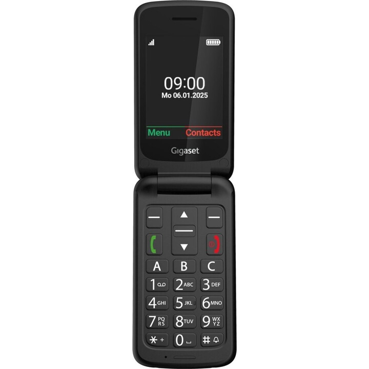 Gigaset GL595 7.11 cm (2.8") 114 g Black Senior Phone