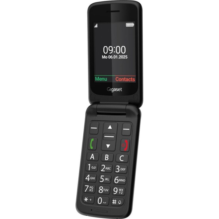 Gigaset GL595 7.11 cm (2.8") 114 g Black Senior Phone