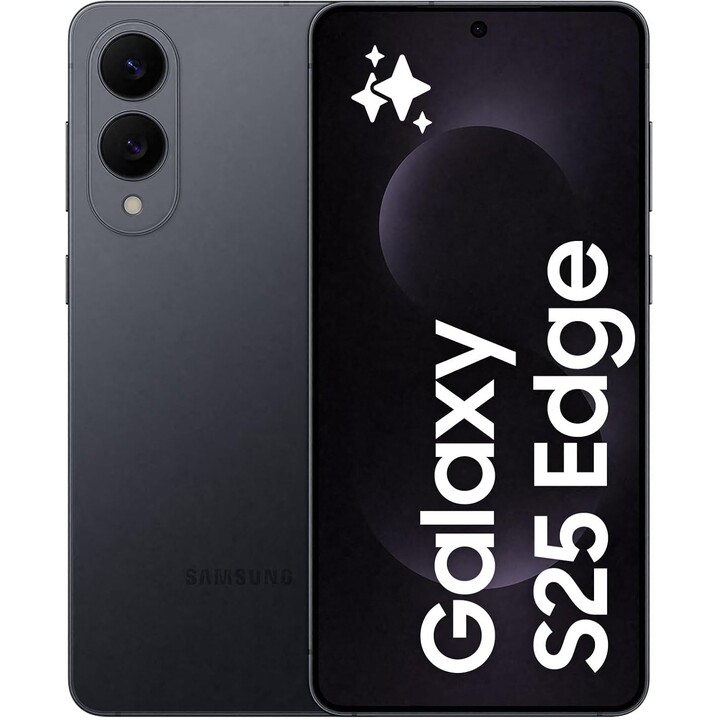 Samsung Galaxy S25 Edge, 12GB 256GB, AI Smartphone, 200MP Camera, Titanium Black