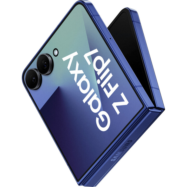 Samsung Galaxy Z Flip7 5G, 12GB 512GB, teléfono AI, pantalla de cubierta grande, cámara de 50mp, 4300 mAh, Azul Shadow
