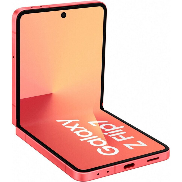 Samsung Galaxy Z Flip7 5G, 12GB 512GB, teléfono AI, pantalla de cubierta grande, cámara de 50mp, 4300 mAh, coral rojo