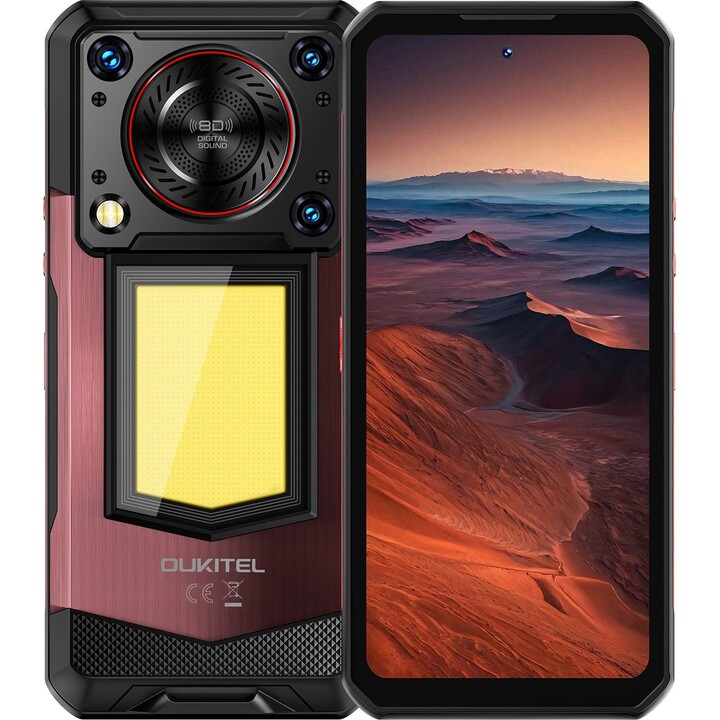 Oukitel WP56 5G, 12GB+512GB, 6.8 FHD+ Display, 16000mAh, 108MP Camera, Android 15, NFC, Red