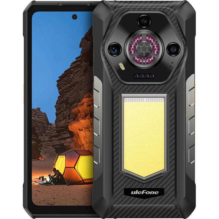 Ulefone Armor 30, 12GB+512GB, Visión nocturna, IP68/IP69K, 6.95 pulgadas Android 15 Helio G100 Octa Core, NFC, OTG, Negro