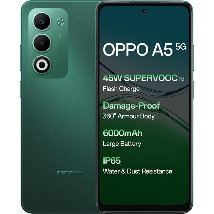 Oppo A5 5G, 4GB RAM 128GB, Dual Sim, Green