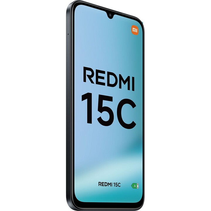 Xiaomi Redmi 15C, 128GB, 4GB RAM, 6.9 HD+, MediaTek Helio G81-Ultra, 6000 mAh, Midnight Black