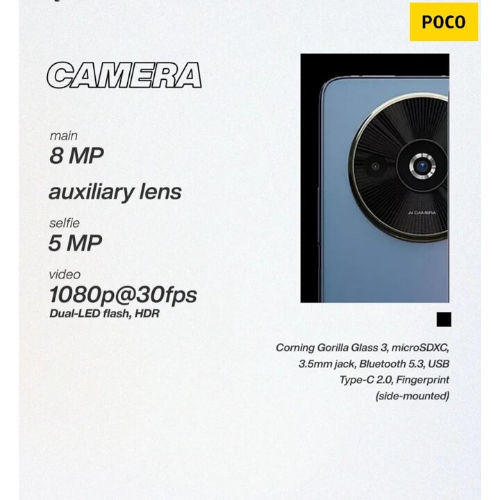 Xiaomi Poco C61 128 Go 4 Go de RAM, double sim, vert