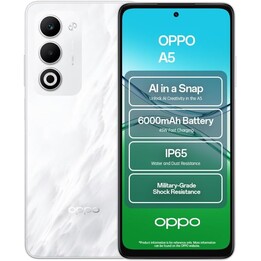 Smartphone Oppo A5 5G, 4GB 128GB, IP65, Dual Sim, 6000 mah, weiß