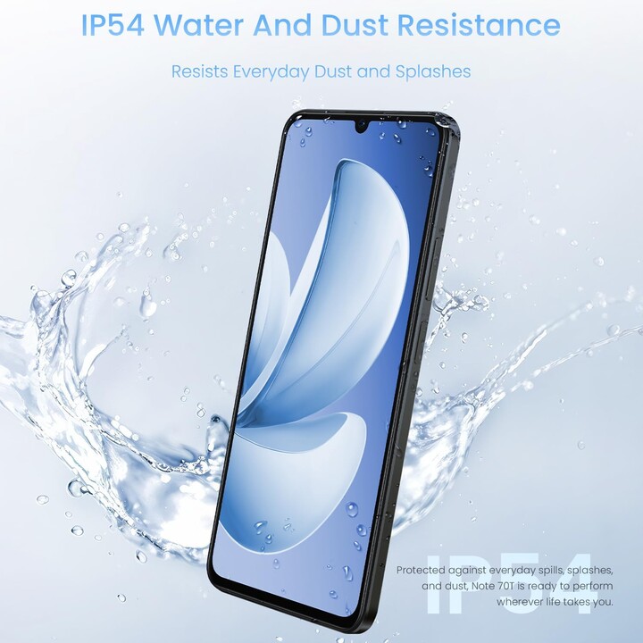 Realme Note 70T, 256GB 4GB, 17.1 Cm, Dual Sim, Android 15, USB-C, 6000 mAh, Black