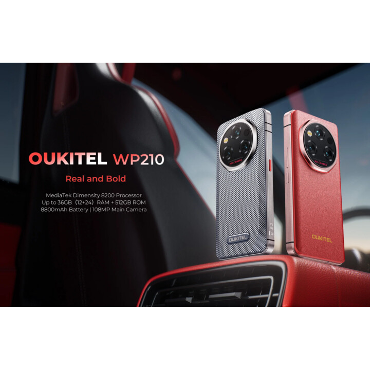 Oukitel WP210 5G, 12 Go 512 Go, 6,7 AMOLED FHD+, 8800 mAh, noir