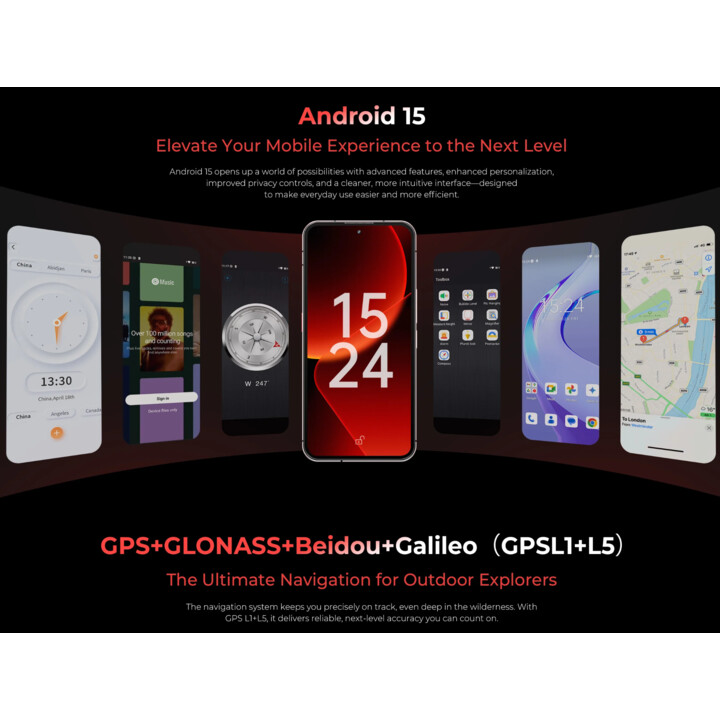 Oukitel WP210 5G, 12 Go 512 Go, 6,7 AMOLED FHD+, 8800 mAh, noir