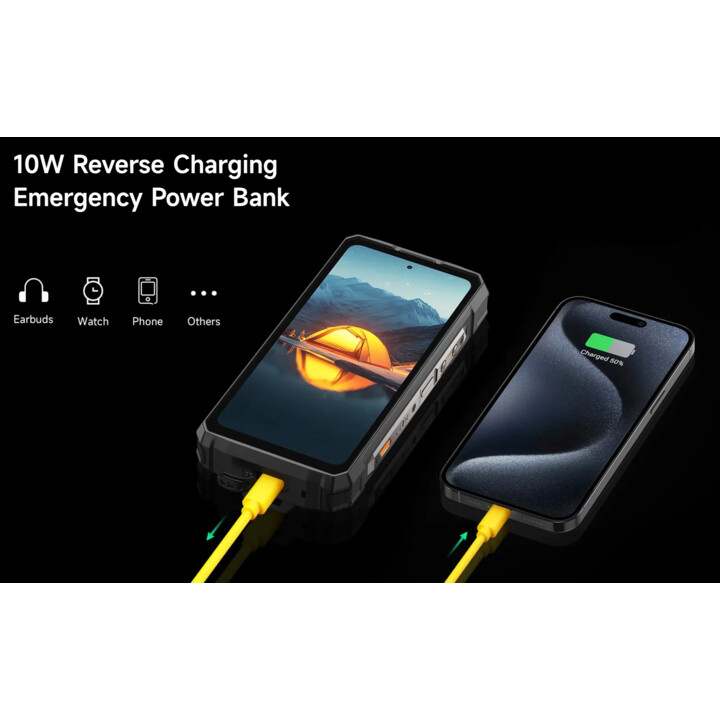 Ulefone Armor 33, 12GB RAM 512GB, 6.95‑inch Display, 50MP+64MP+50MP, 25,500mAh Battery, Black