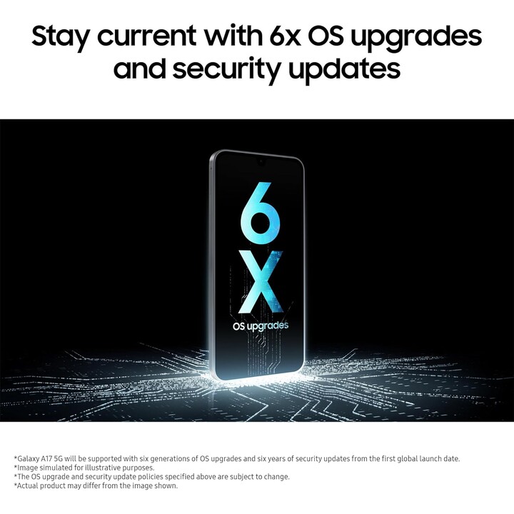 Samsung Galaxy A17 5G, 4GB RAM 128GB, AI Smartphone, Slim 7.5mm Frame, 50MP, 5000 mAh, Gray