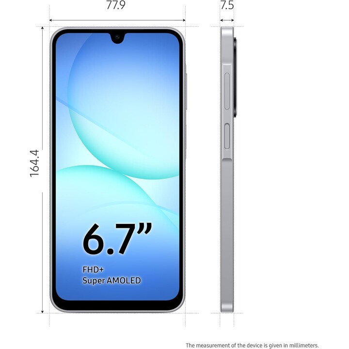 Samsung Galaxy A17 5G, 8GB RAM 256GB, AI Smartphone, Slim 7.5mm Frame, 50MP, 5000 mAh, Gray