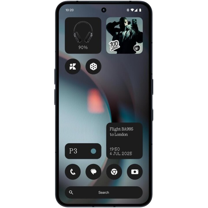 Nothing Phone 3, 16GB + 512GB, cámara triple de 50MP, 6.67 pulgadas de 120 Hz AMOLED, Glyph Matrix, Negro