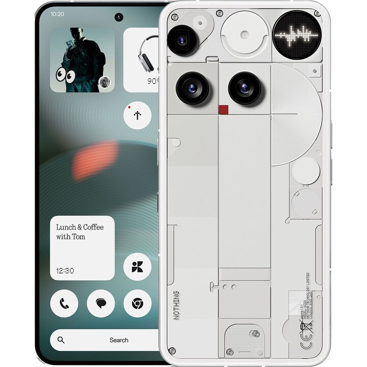 Nothing Phone 3, 16GB + 512GB, 50MP Triple Camera, 6.67 Inch 120Hz AMOLED Display, White