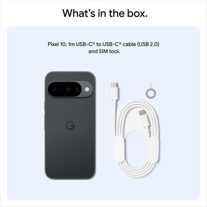 Google Pixel 10 5G, 12GB 128GB, 6.3 Inch OLED, Gemini IA, 4970mAh, Obsidian Black