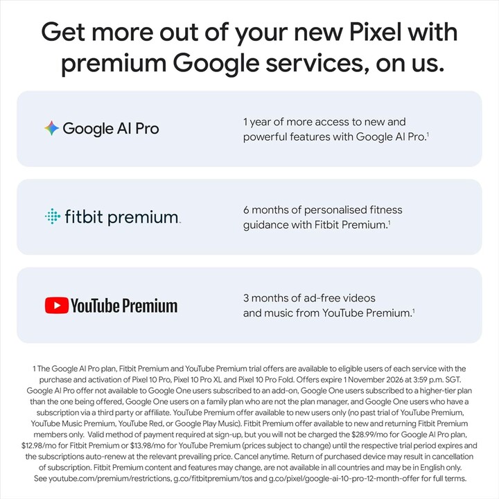 Google Pixel 10 Pro 5G, 16GB 128GB, 6.3 Inch OLED, Gemini IA, 4970MAH, Porcelain White