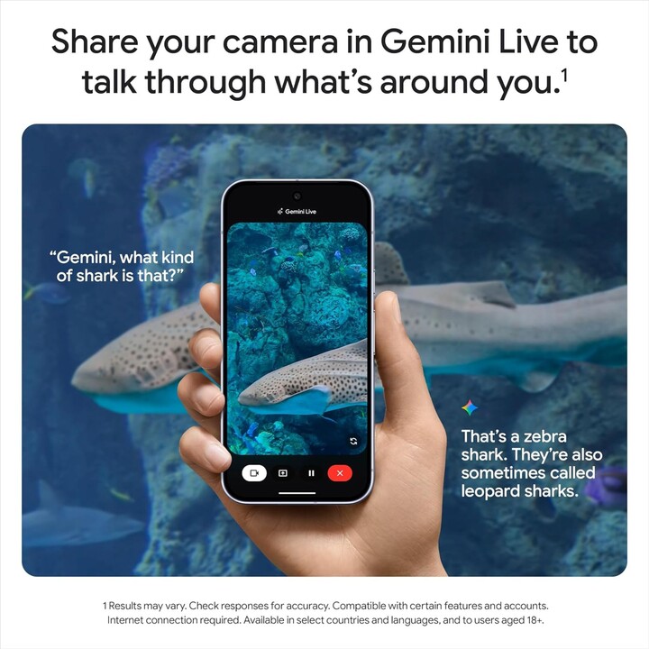 Google Pixel 10 Pro 5G, 16GB 128GB, 6.3 Inch OLED, Gemini IA, 4970MAH, Porcelain White