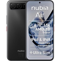 ZTE Nubia Air 5G, 8GB/256GB, Pantalla Amoled de 6,78 Pulgada FHD+, 20MP/50MP, Negro