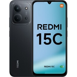 Xiaomi Redmi 15C, 256GB, 8GB RAM, 6.9 HD+, MediaTek Helio G81-Ultra, 6000 mAh, Midnight Black