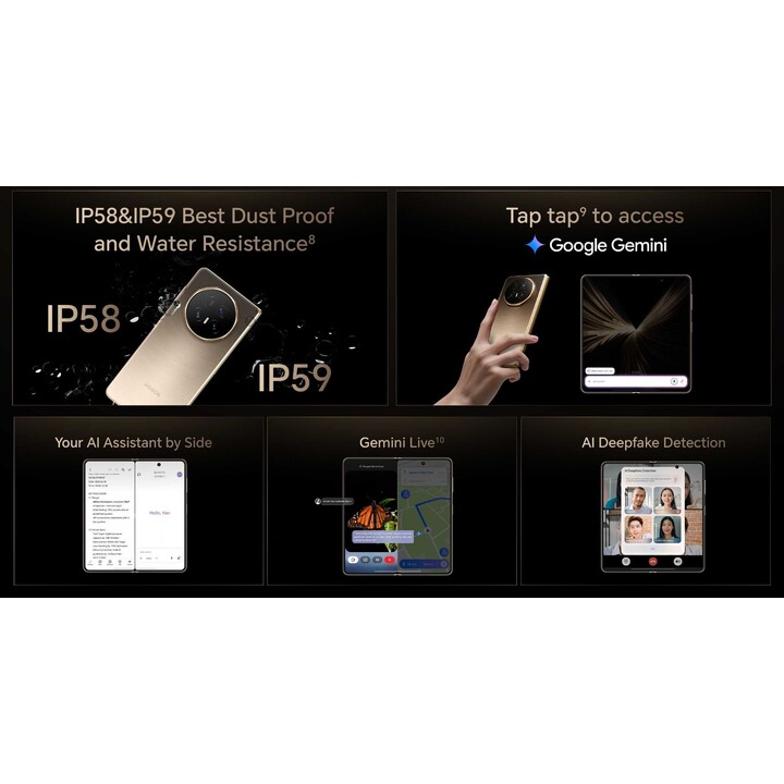 Honor Magic V5 5G, 16GB 512GB, 7.95 OLED, 5820mAh, Gold