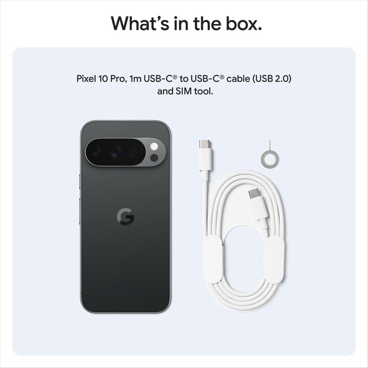 Google Pixel 10 Pro 5G, 16GB 128GB, 6.3 Inch OLED, Gemini IA, 4970MAH, Obsidian Black