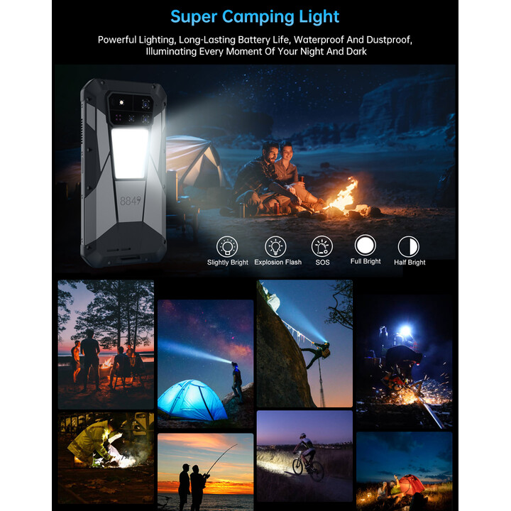 Unihertz 8849 Tank 4 5G, 24GB 512GB, Projector 720P, 100 Lumen, 6.78 AMOLED, Android14, 11600mAh Dimensity 7300