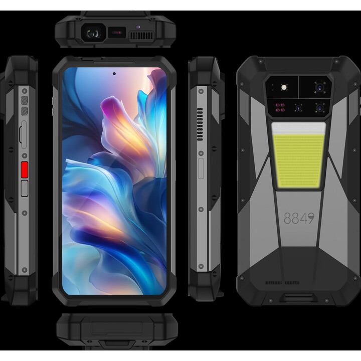 Unihertz 8849 Tank 4 5G, 24GB 512GB, Projector 720P, 100 Lumen, 6.78 AMOLED, Android14, 11600mAh Dimensity 7300
