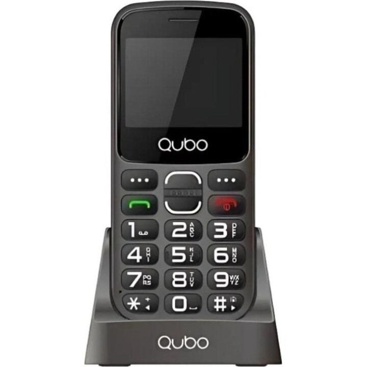 Teléfono Móvil Qubo X-230BKC 4G para Personas Mayores/ Negro
