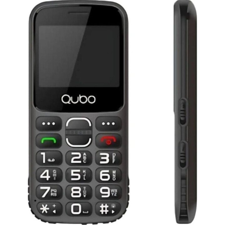 Teléfono Móvil Qubo X-230BKC 4G para Personas Mayores/ Negro