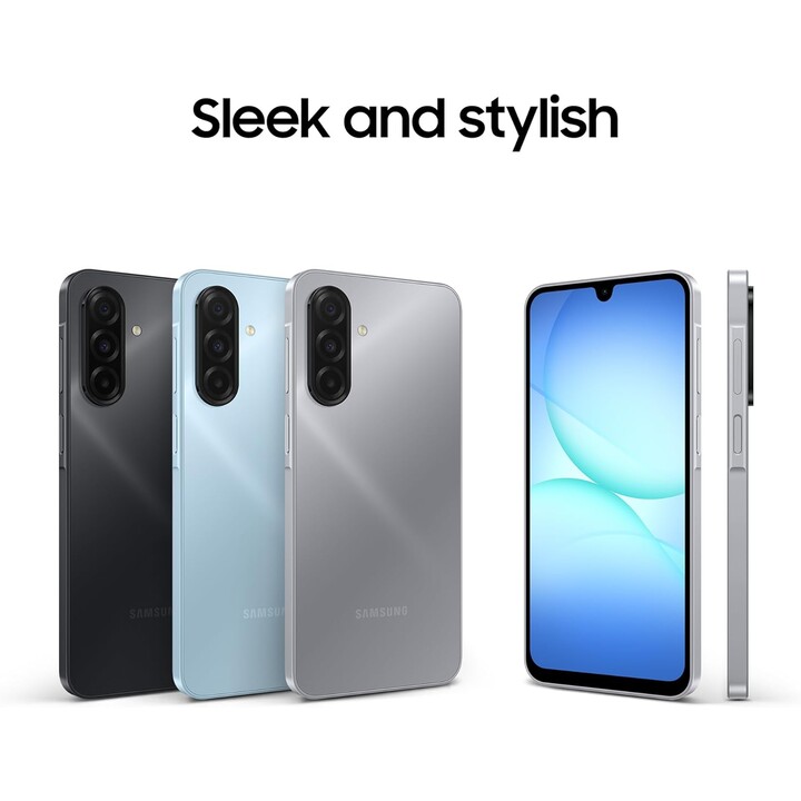 Samsung Galaxy A17 4G, 4GB RAM 128GB, AI Smartphone, Slim 7.5mm Frame, 50MP Camera, 5000mAh, Light Blue