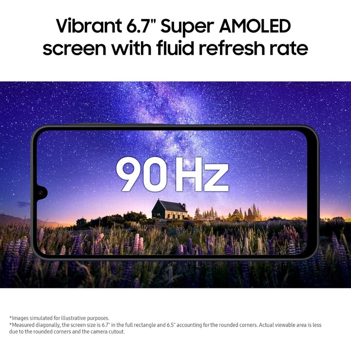 Samsung Galaxy A17 4G, 4 Go de RAM 128 Go, smartphone AI, cadre mince de 7,5 mm, appareil photo 50MP, 5000mAh, gris