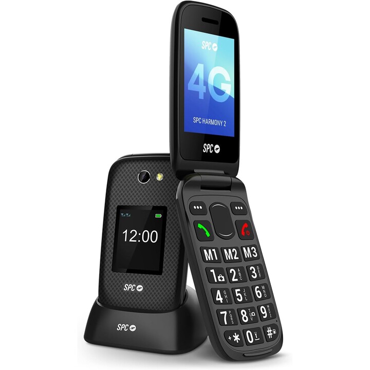 Téléphone portable SPC Harmony 2 4G pour seniors / Noir