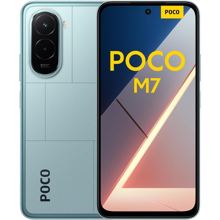 Xiaomi Poco M7, 6+ 128GB, 6.9 FHD+ 144Hz Pantalla, Snapdragon 685, 50mp AI Dual Camera, 7000 mAh, azul