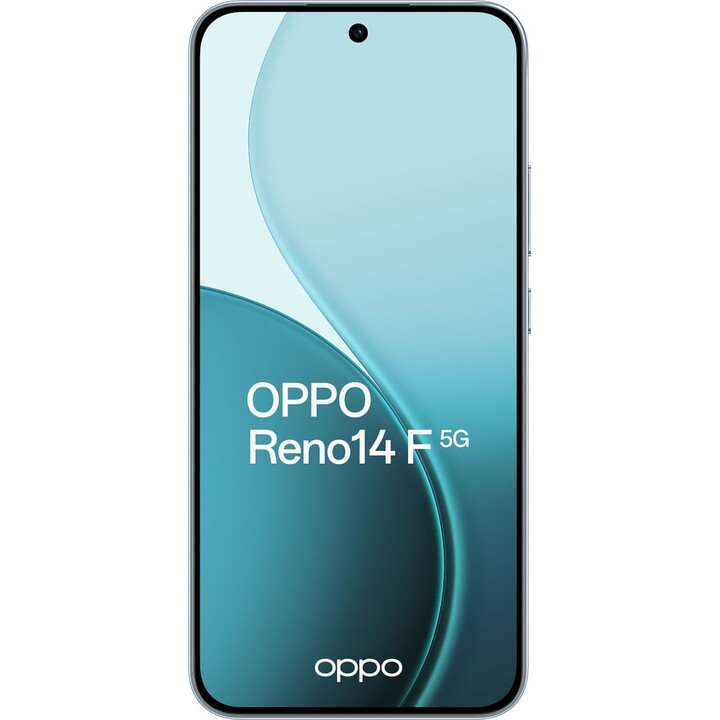 OPPO Reno14 F 5G, 8 Go 256 Go, 6,57 AMOLED, 50MP, IP69, Charge rapide, 45W, Opal Bleu