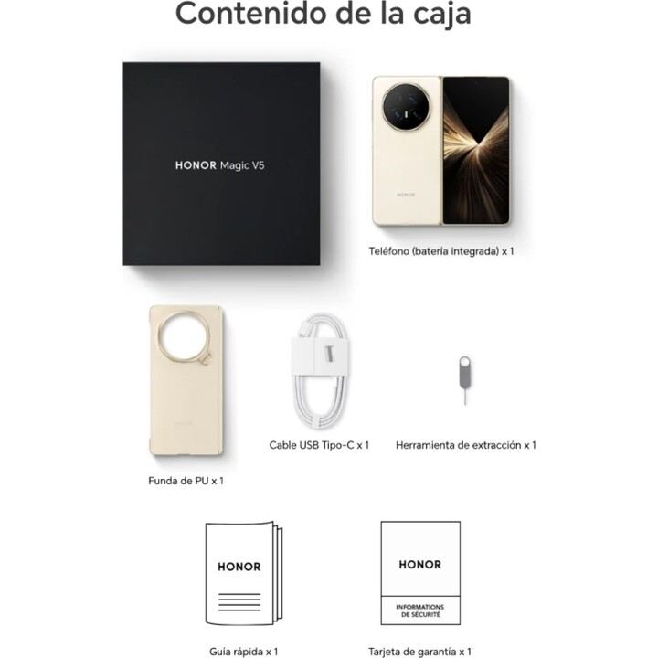 Honor Magic V5 5G, 16GB 512GB, 7.95 OLED, 5820mAh, White
