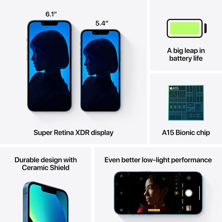 Apple iphone 13 mini 128GB azul - reformado