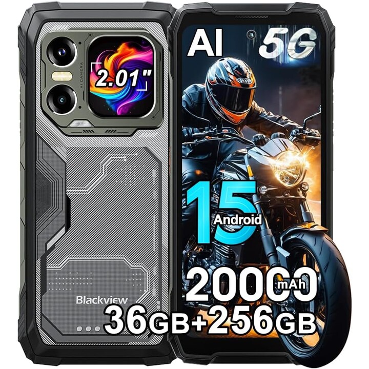 Blackview XPLORE 1 5G, 120Hz, 55W, Dual Sim, 12GB 256GB, Black Rugged