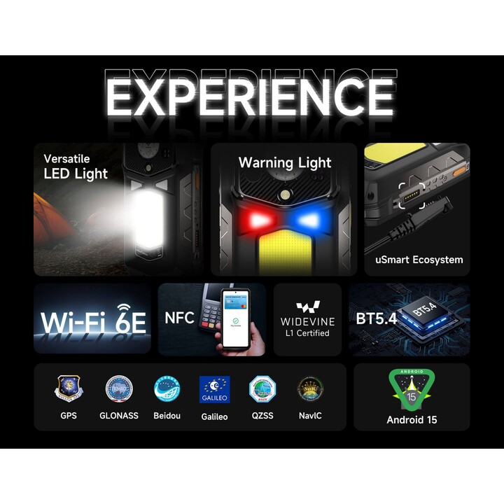 Smartphone Ulefone Armor 29 Pro Termal 5G, 16GB 512 GB, 6.67 screen, 21200 mAh, 120W, Black