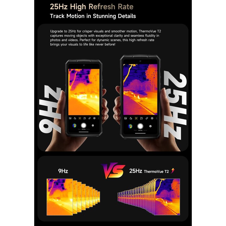 Smartphone Ulefone Armor 29 Pro Termal 5G, 16GB 512 GB, 6.67 screen, 21200 mAh, 120W, Black