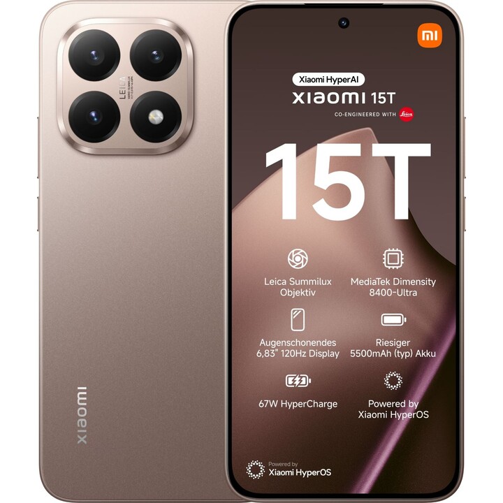 Xiaomi 15T 5G, 12GB 512GB, 6.83 AMOLED, Leica Camera 50MP, Gold
