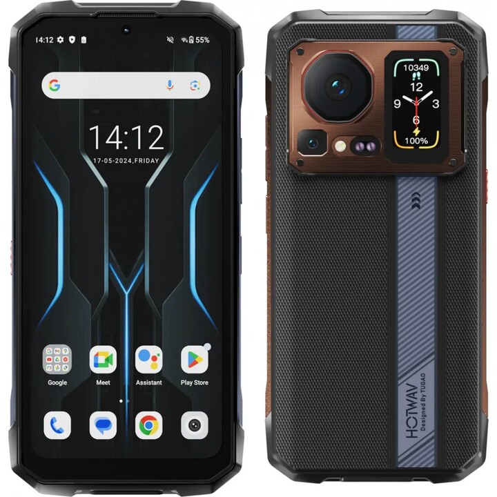 Hotwav Cyber ​​16 Pro, 8GB 512GB, 4G Smartphone resistente, Helio G100, Batería de 6280mAh, Bronce