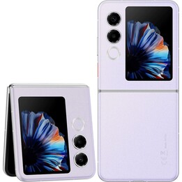 ZTE Nubia Flip 2 5G, 8GB + 256GB, teléfono inteligente plegable con IA, 6.9 120Hz FHD + pantalla AMOLED, 50MP, Púrpura