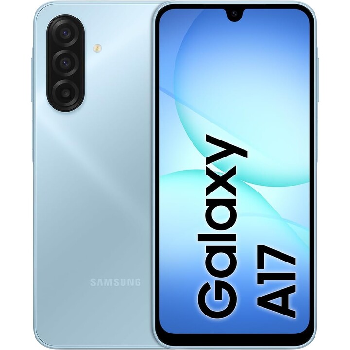 Samsung Galaxy A17 4G, 8GB RAM 256GB, AI Smartphone, Slim 7.5mm Frame, 50MP Camera, 5000mAh, Light Blue