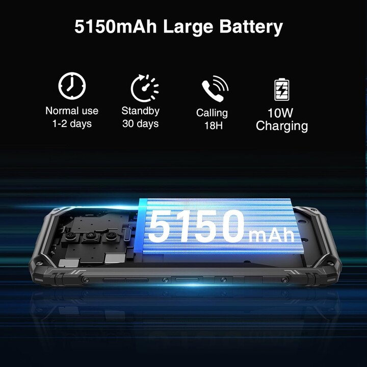 Doogee Blade 10 Pro Energy, 6GB 256GB, Unisoc T7250, 6150mAh, 18W, Black
