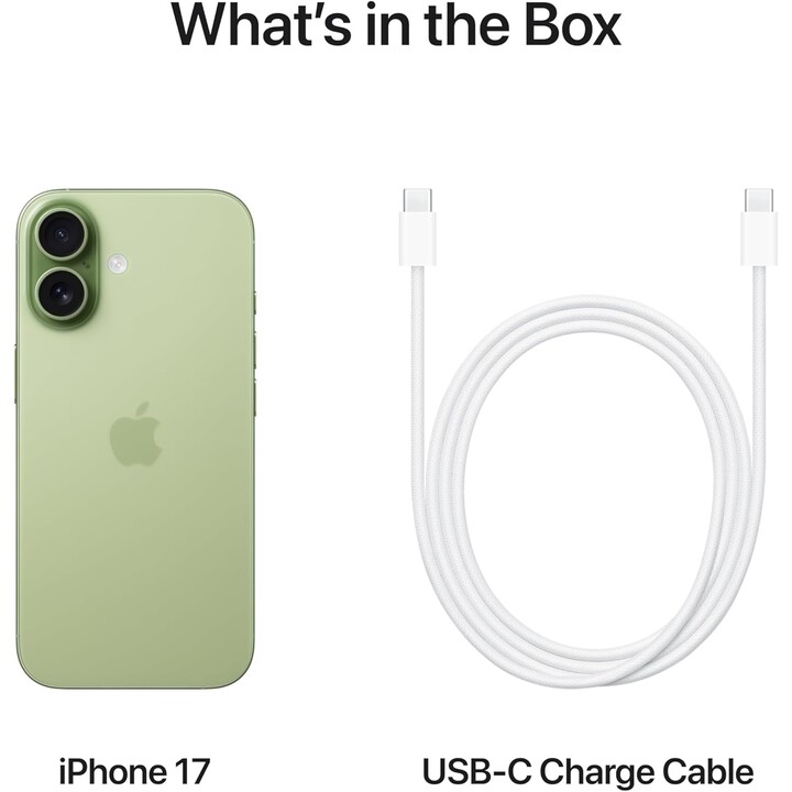 Apple iPhone 17 512 Go, téléphone mobile 5G avec intelligence Apple, contrôle de la caméra, puce A19, Sage