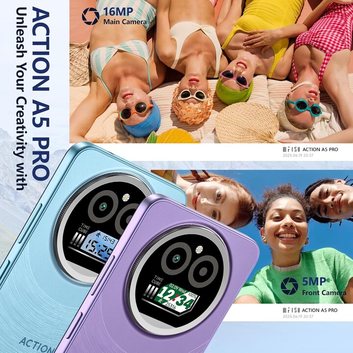 IIIF150 Action A5 Pro, 3GB 256GB, Unisoc T603, 5100mAh, 10W, Titanio natural