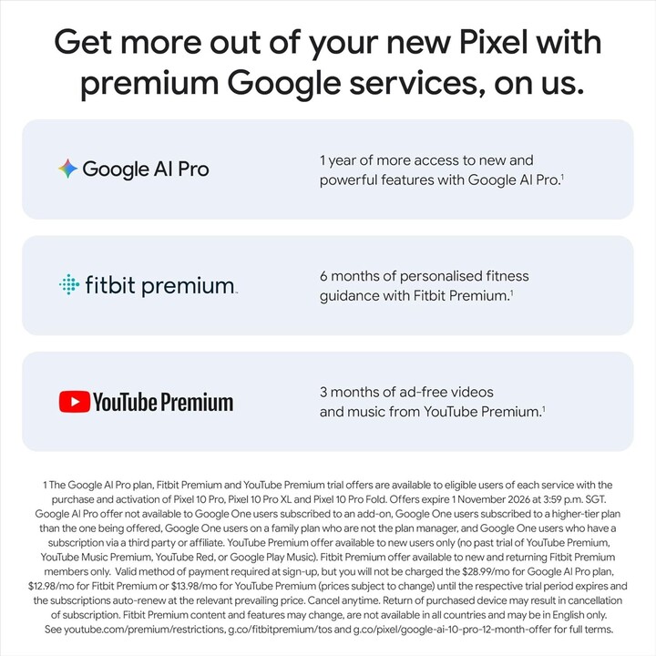 Google Pixel 10 Pro 5G, 16GB 512GB, 6.3 Inch OLED, Gemini IA, 4970MAH, Obsidian Black